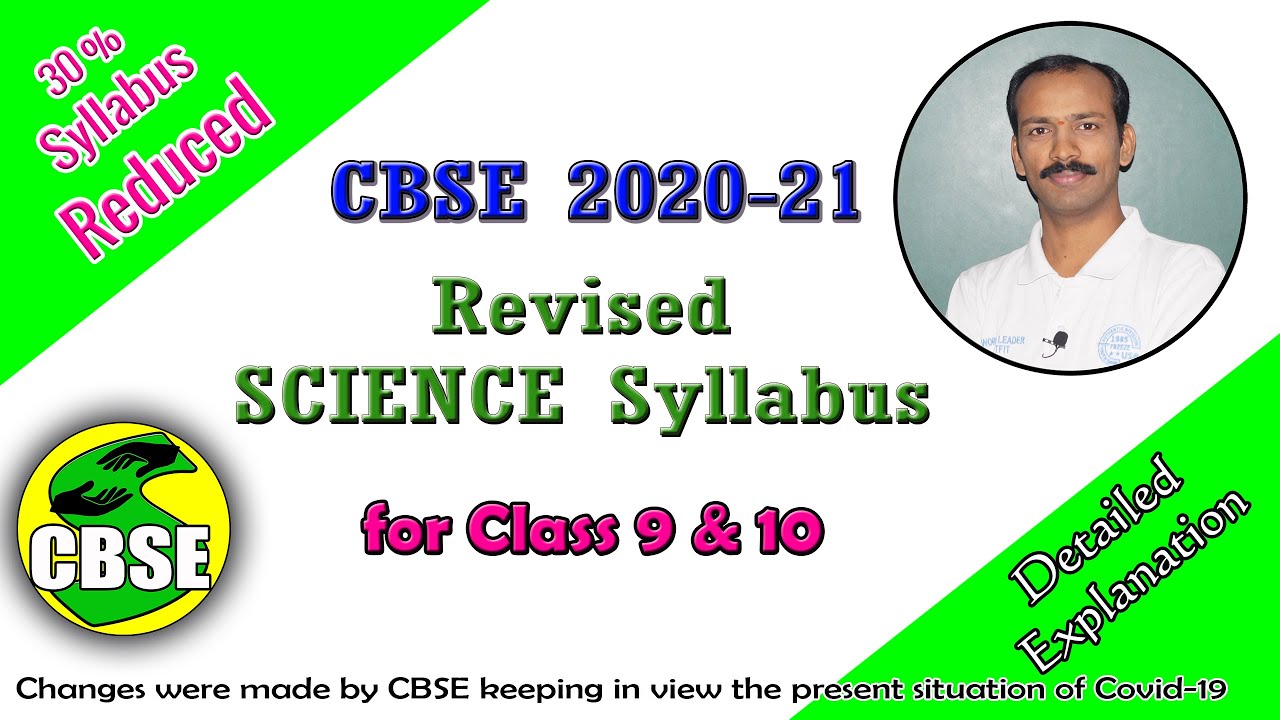 CBSE 2020-21 Revised Science Syllabus for Class 9 & 10