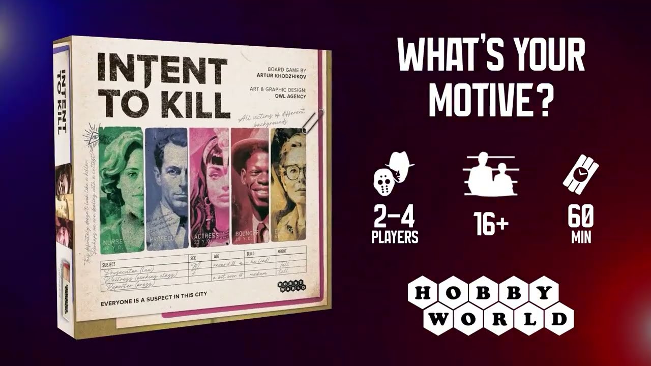Intent to Kill Board Game Trailer - 25th Century Games Version