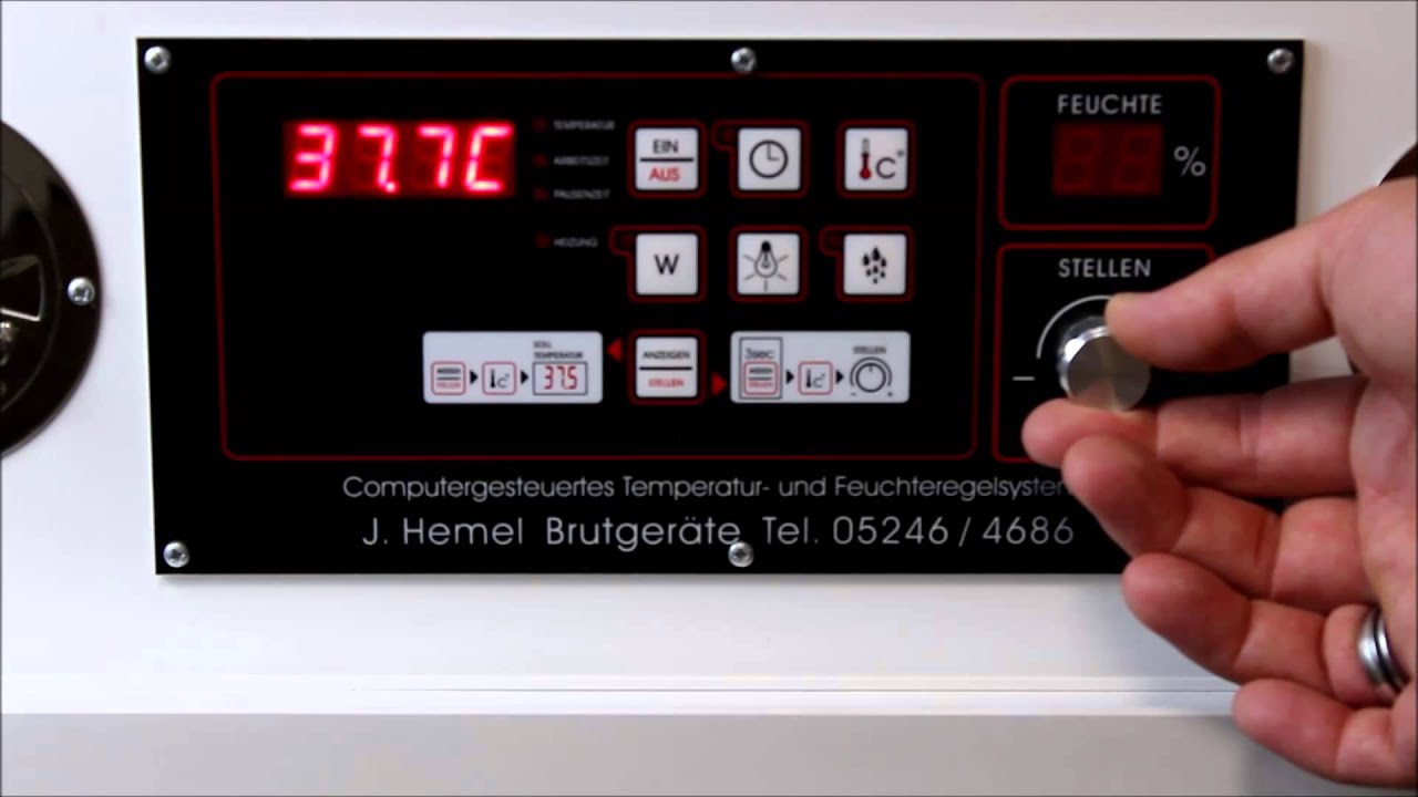 Computersteuerung der J. Hemel Brutmaschinen