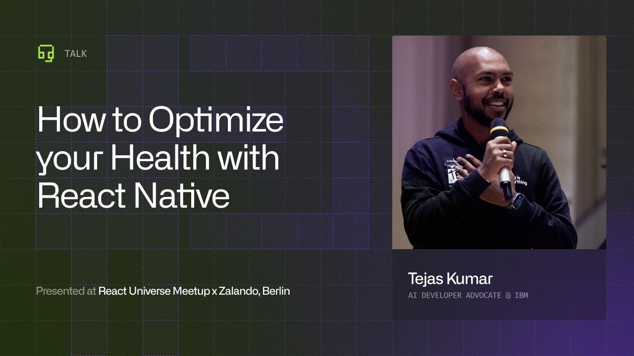How to Optimize Your Health with React Native by Tejas Kumar
