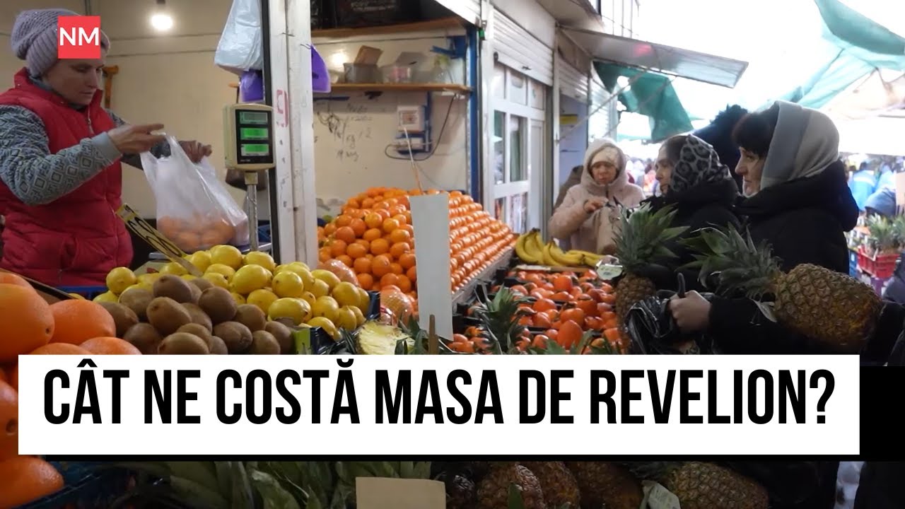 Piața Centrală din Chișinău, arhiplină. Cât ne costă masa de Revelion?