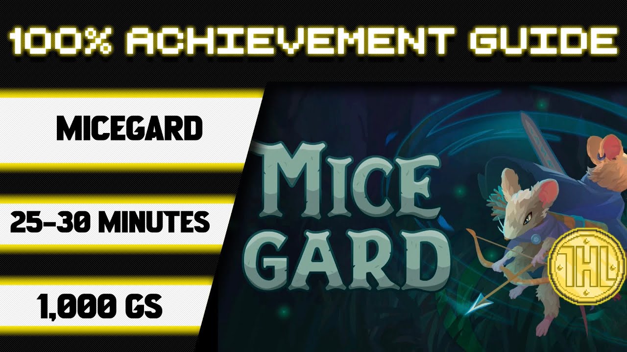 MiceGard 100% Achievement Walkthrough * 1000GS in 25-30 Minutes *
