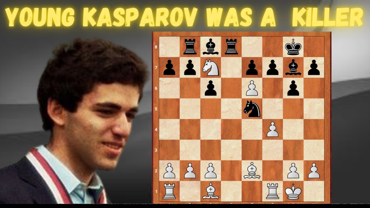 EL JOVEN KASPAROV APLASTA A SU RIVAL !