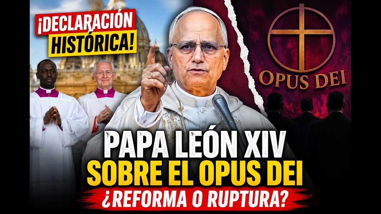 Impactante declaración del Papa León XIV sobre el Opus Dei ¿Reforma o ruptura? #jesus #vatican #fe
