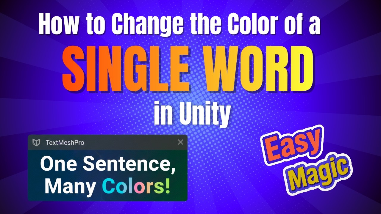 Как изменить цвет отдельного слова в Unity