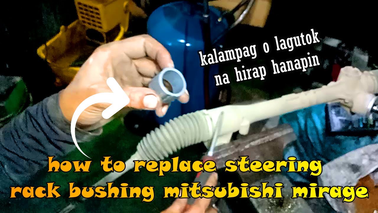 How to replace Rack End Pinion Bushing/Steering Rack Mitsubishi Mirage.@jovitsfadero #car #mechanic