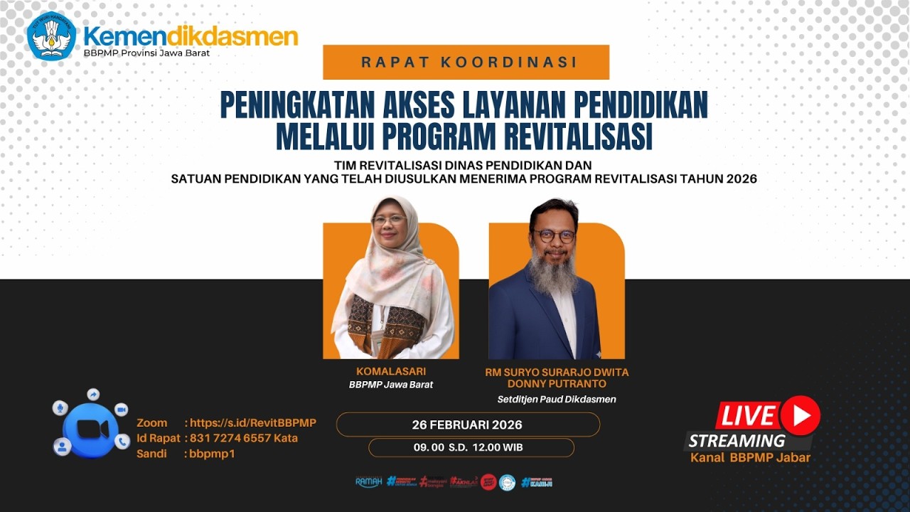 Rapat Koordinasi Peningkatan Akses Layanan Pendidikan melalui Program Revitalisasi