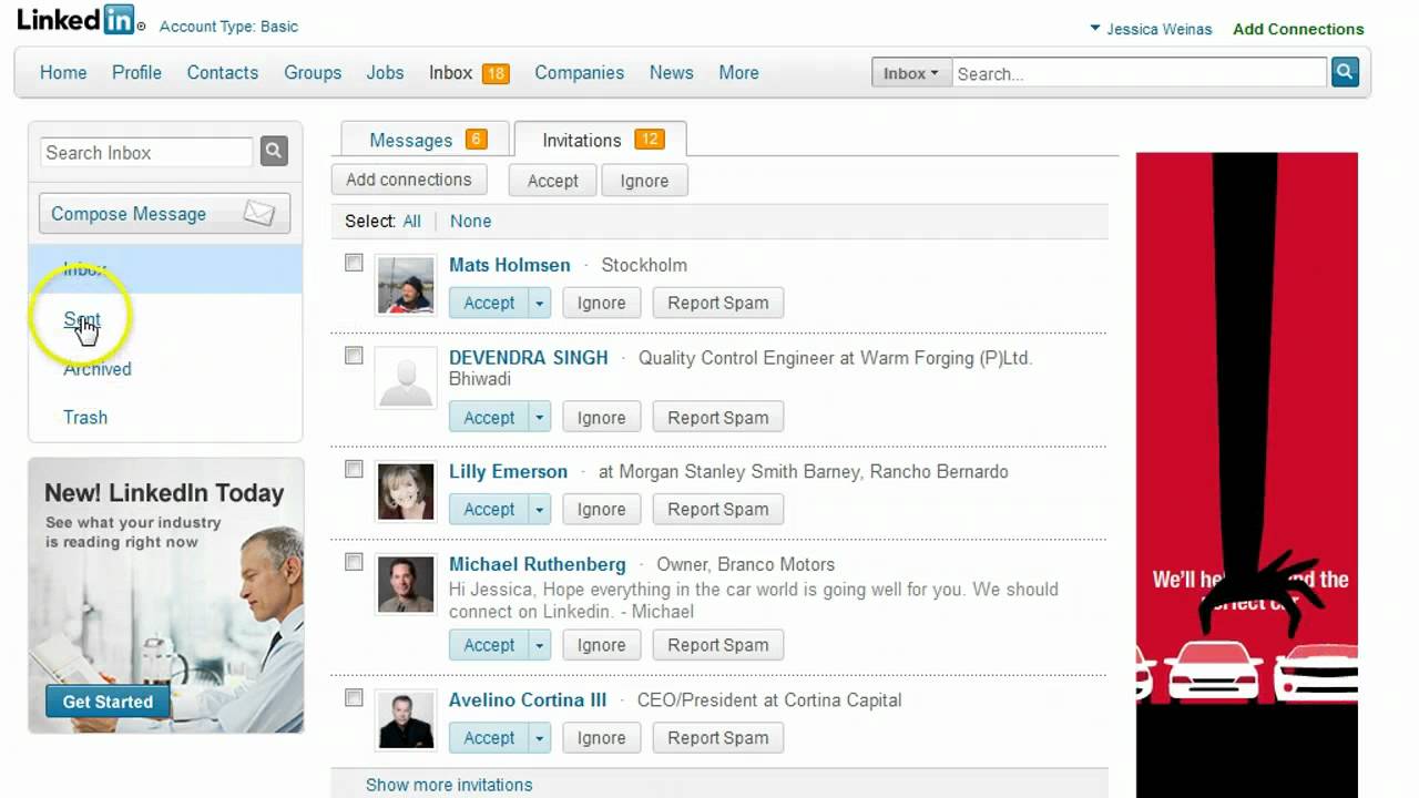 How to withdraw a LinkedIn invitation