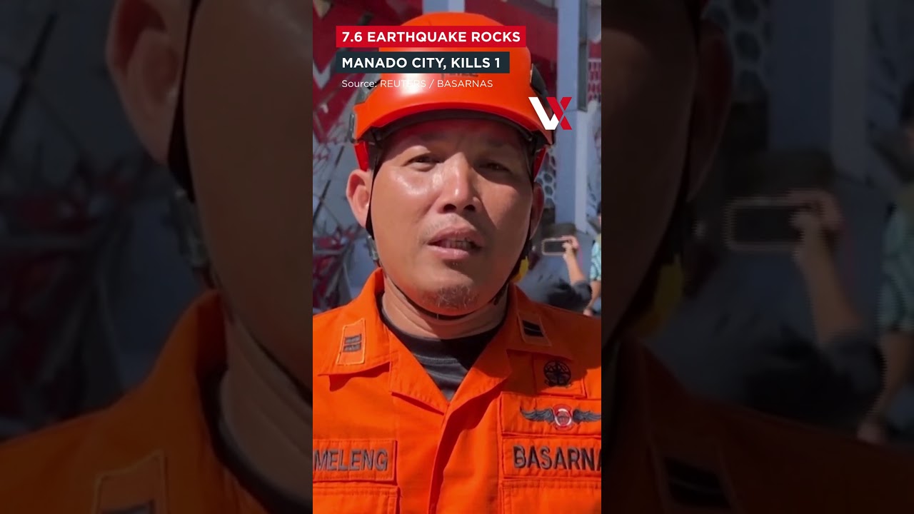 Magnitude 7.6 Earthquake Strikes Northern Molucca Sea, 1 Dead In Manado | VERTEX