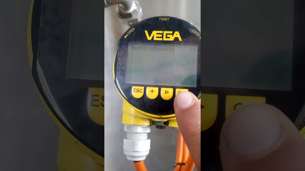 Configuración de transmisor de nivel ultrasónico Vega