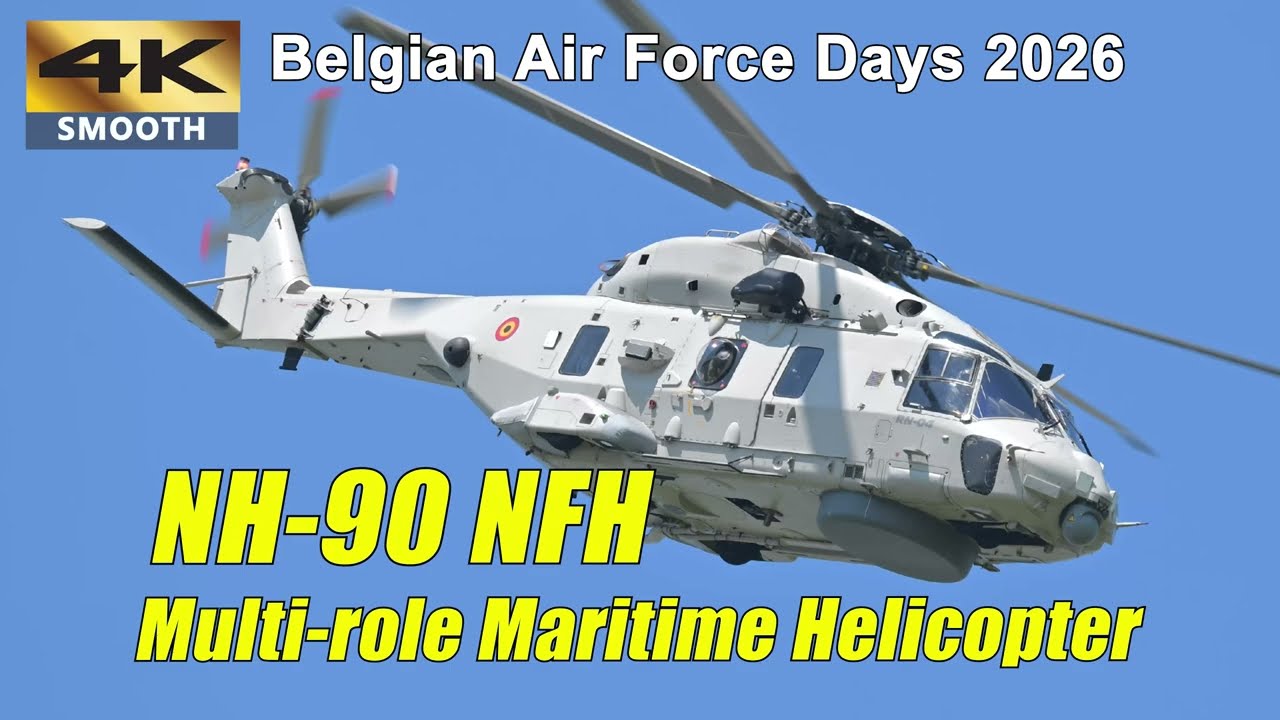 Belgian Air Force NH90 NFH Flight Display | Belgian Air Force Days 2026 | 4K