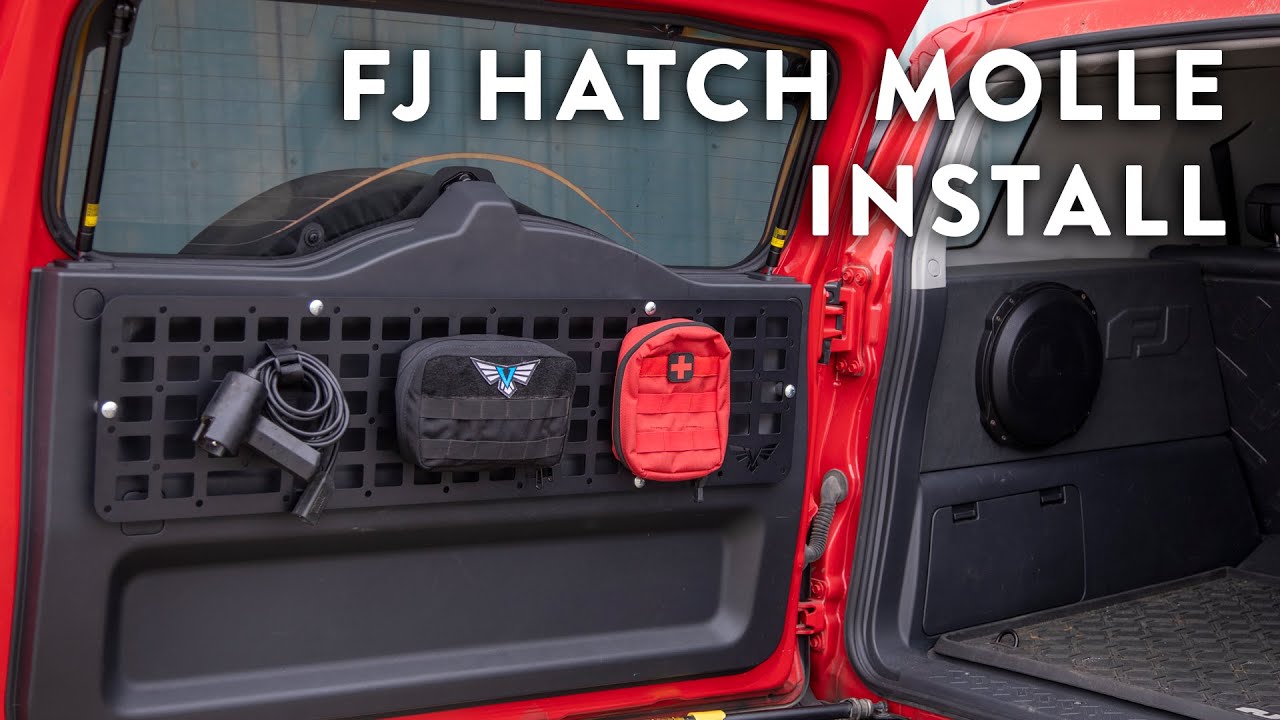 FJ Cruiser Rear Hatch MOLLE Panel Install