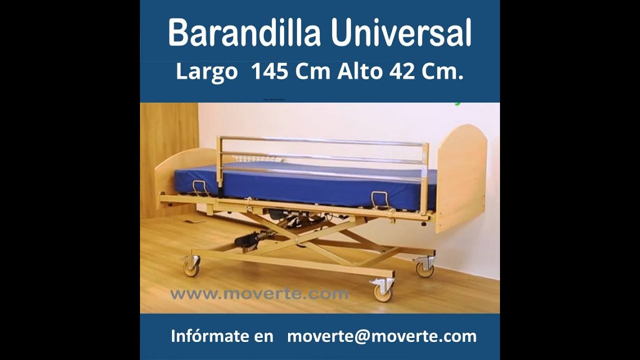 Barandilla universal para cama eléctrica articulada Ortopedia Moverte