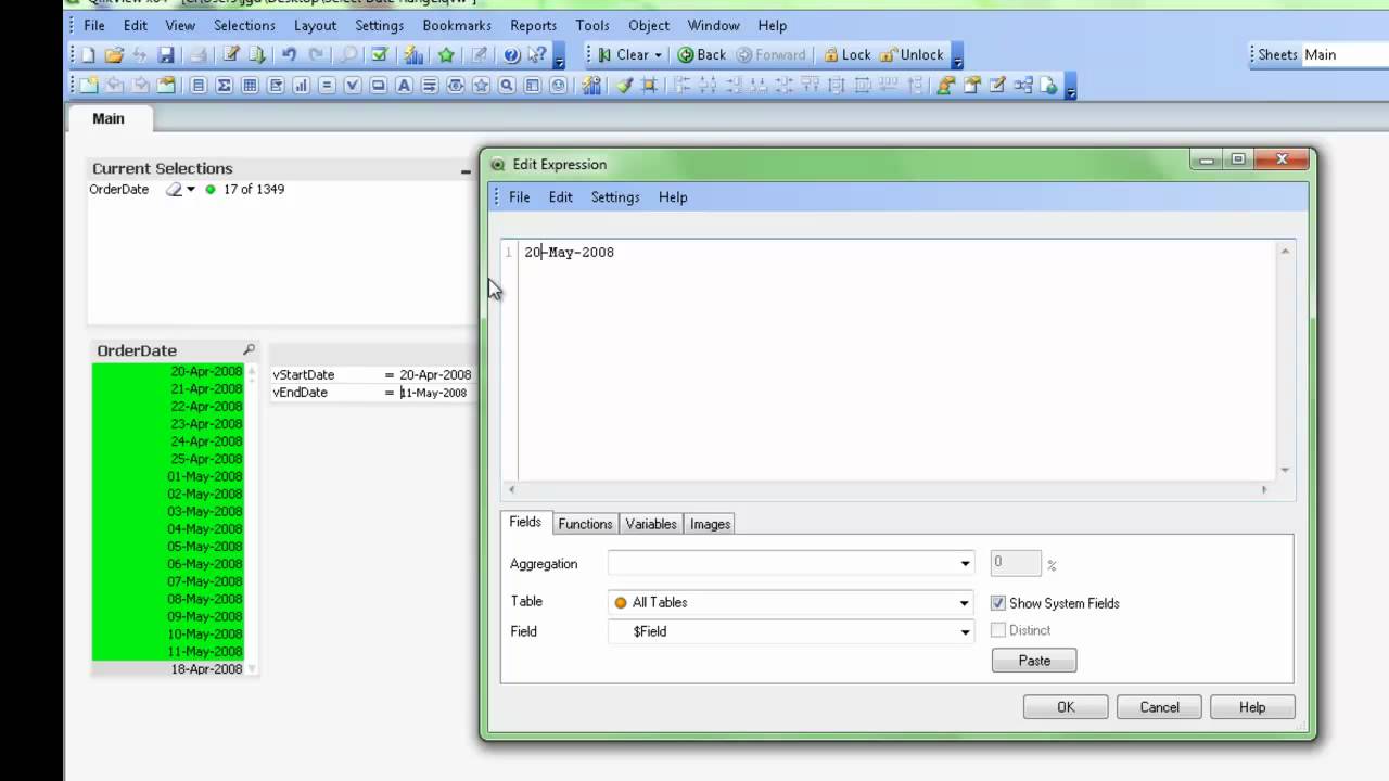 Selecting Arbitrary Date Ranges