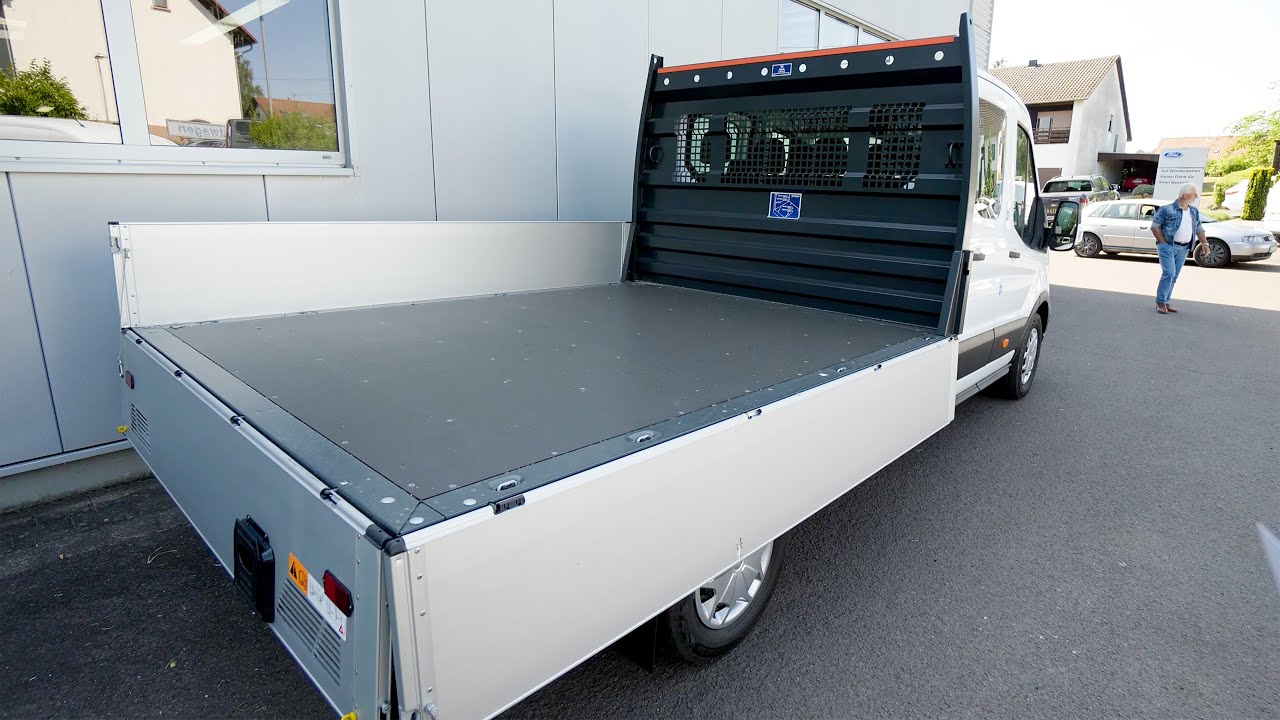 Nur 42.600,- € ! NEU! Wohnmobil Kabine Basisfahrzeug 2023: Ford Transit Pritsche Doppelkabine 350 L3