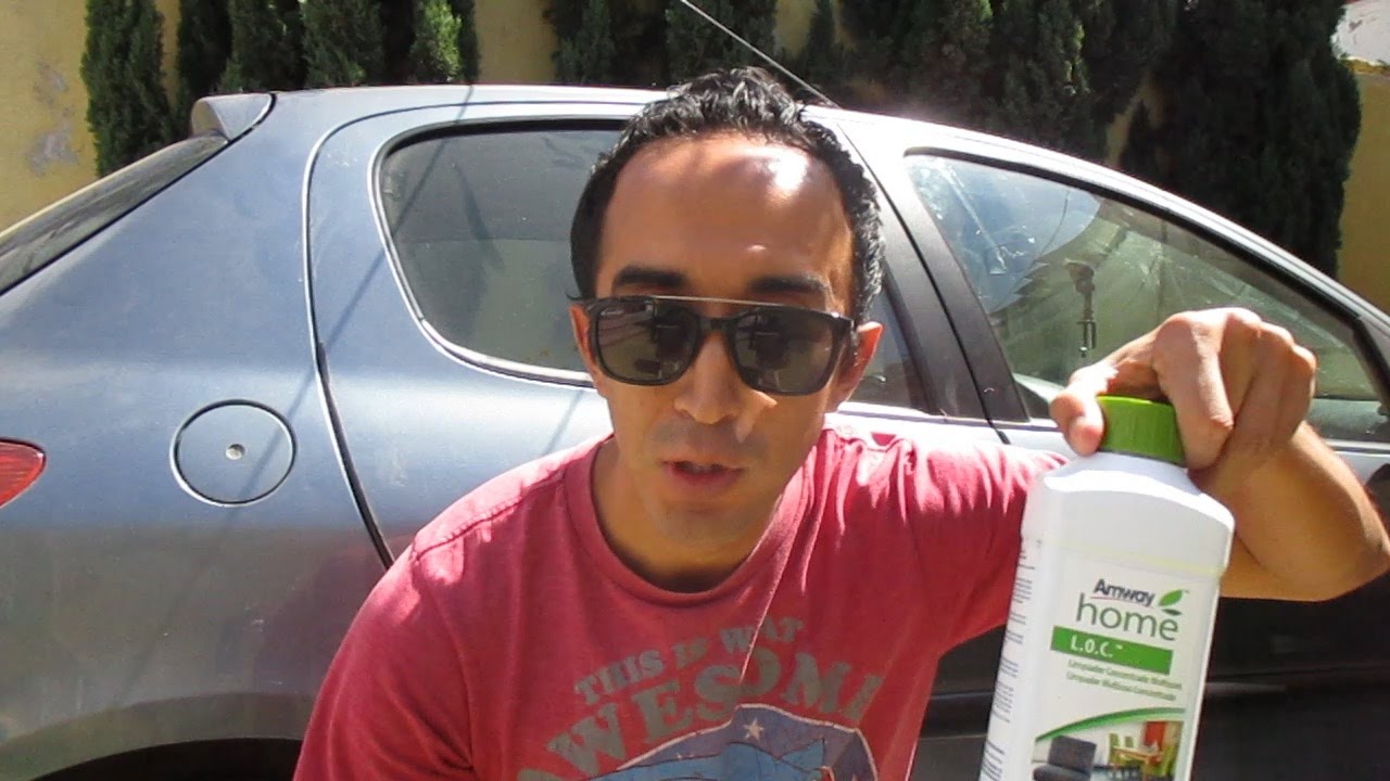 Lavado de auto en seco con L.O.C. multiusos de Amway Home
