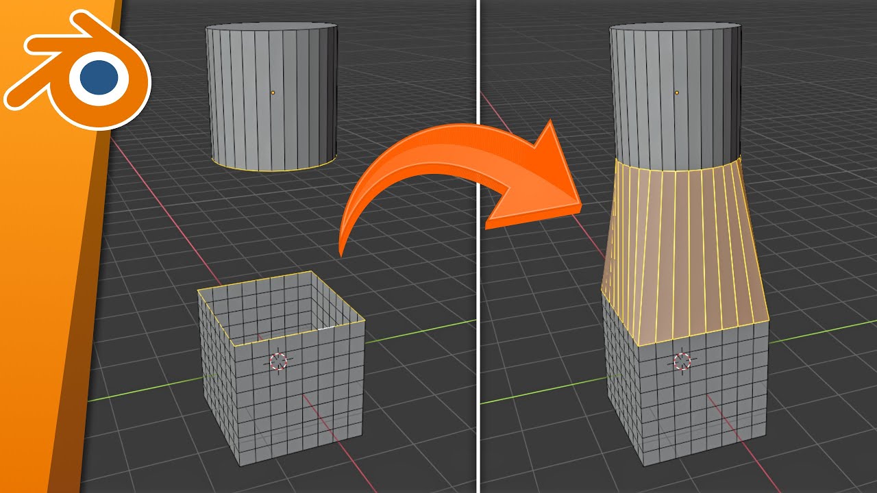 Kanten & Flächen von Objekten verbinden | Blender Tutorial Deutsch