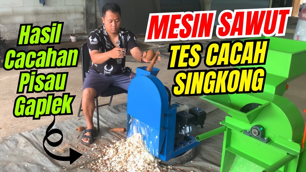 COCOK UNTUK PEMBUATAN GAPLEK!! Mesin Sawut Pembelian Bonus 2 Mata Pisau Sawut dan Gaplek #mesinsawut