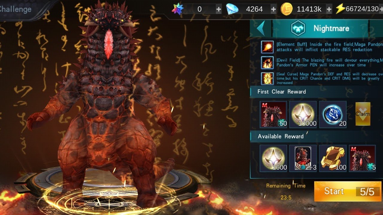 Lawan Maga Pandon Difficulty Nightmare di game Ultraman Legend Of Heroes