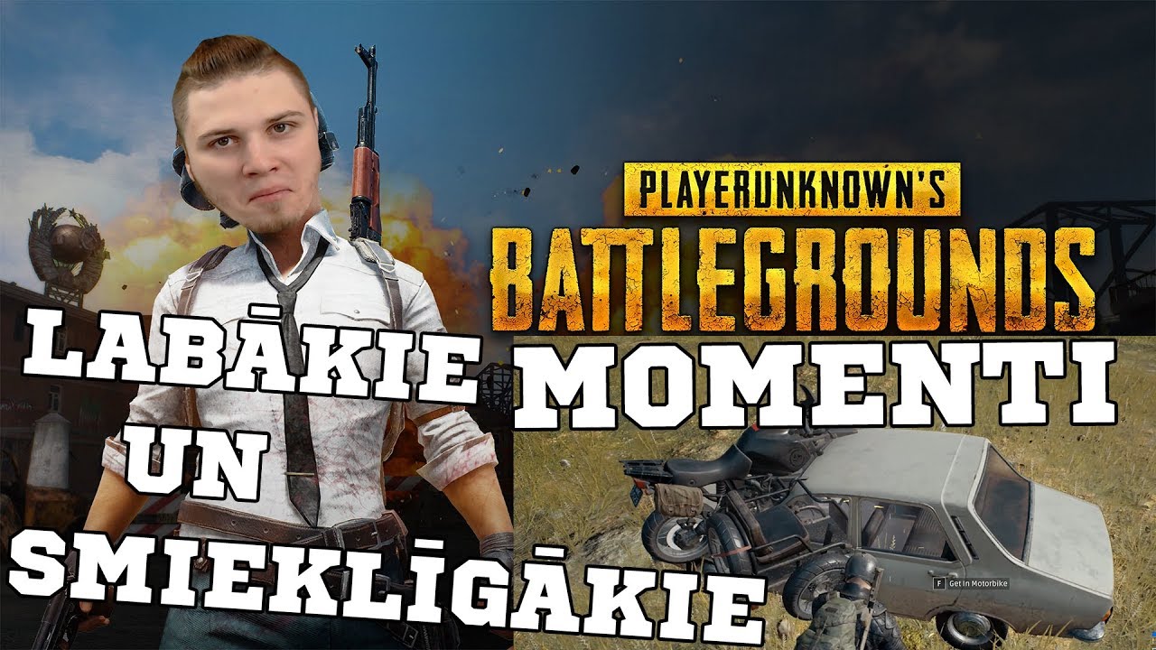 MOTOCIKLMAŠĪNA | LABĀKIE UN SMIEKLĪGĀKIE MOMENTI NO PUBG #1