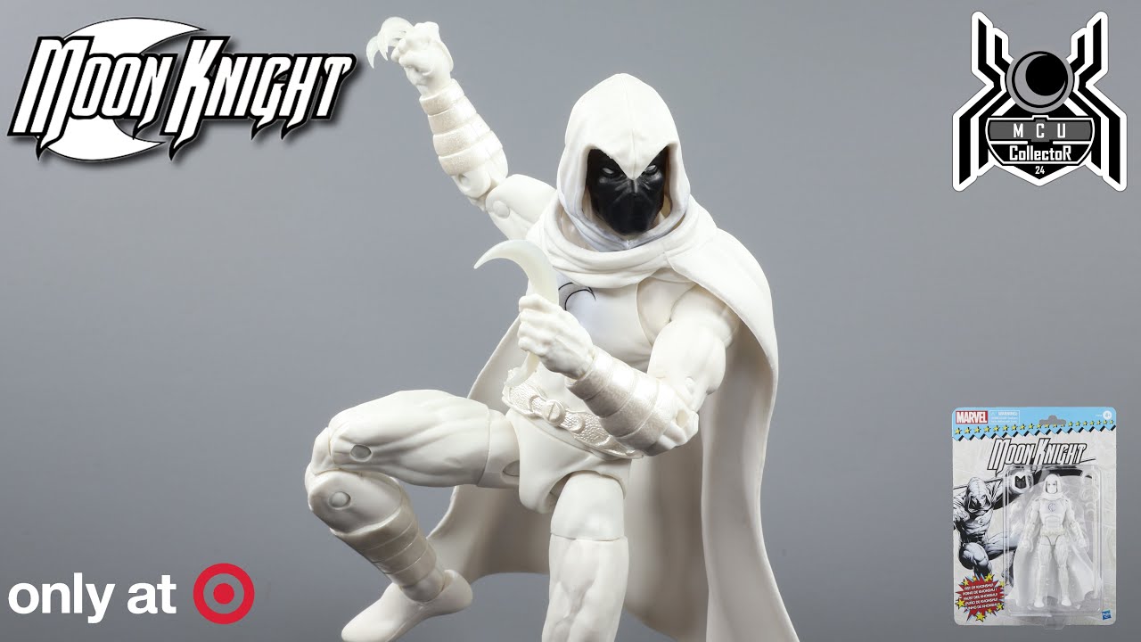Marvel Legends Retro MOON KNIGHT Vintage Card Target Exclusive Comic Figure Review