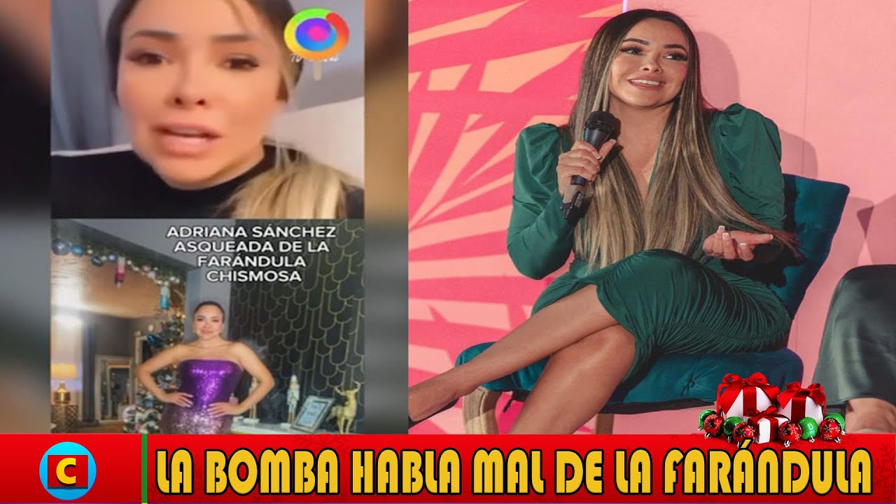 ADRIANA  SANCHEZ hace M  a la Farándula porque a ella no le gusta