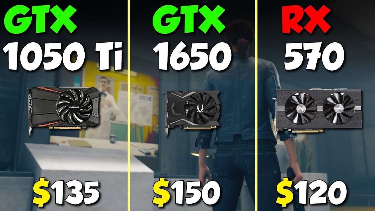 GTX 1050 Ti vs. GTX 1650 vs. RX 570