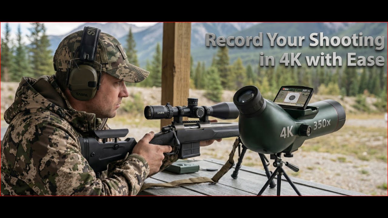 TUTT 350x , 4K Recording Telescope, Spotting Scope | External Screen & Night Vision Star0ne
