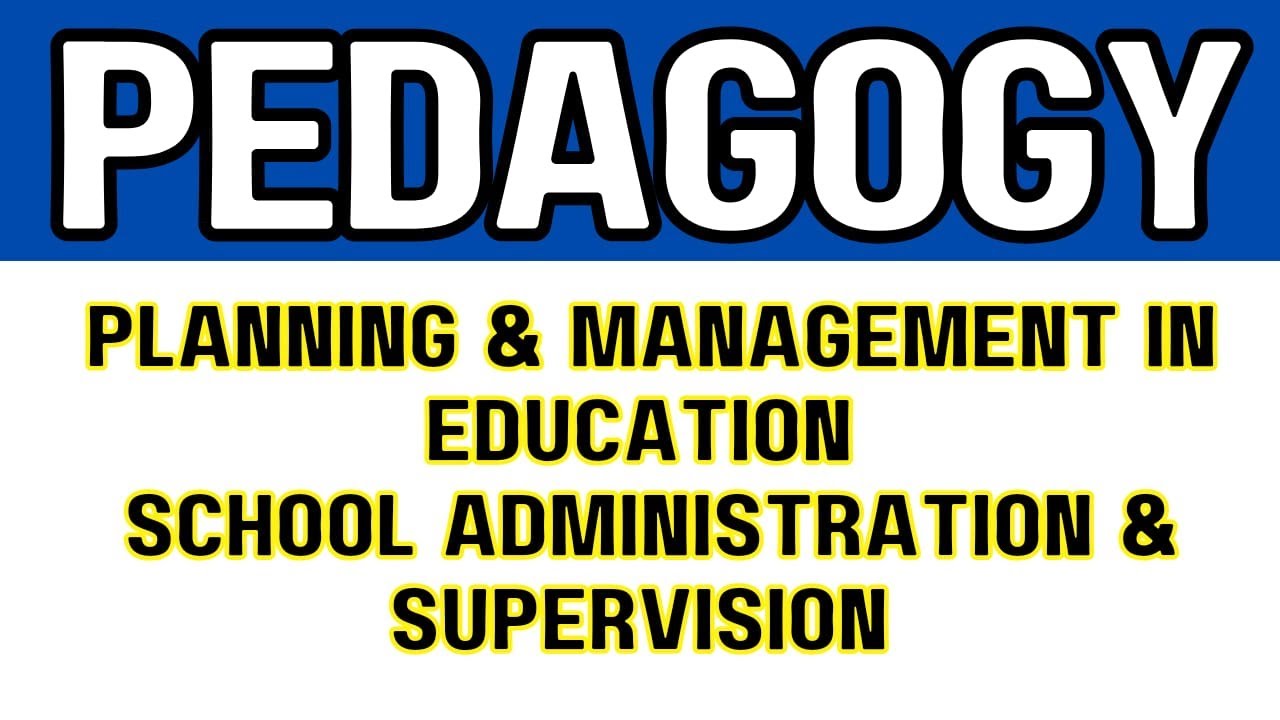 Pedagogy | Educational Planning & Management | School Administration & Supervision | FPSC SST Jobs