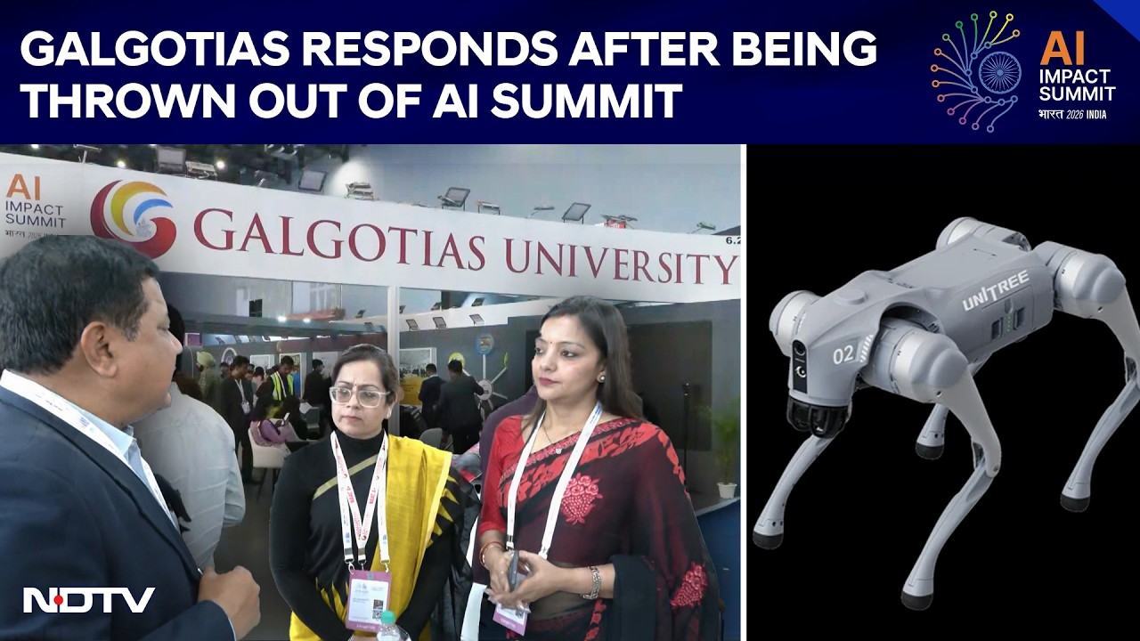 AI Summit | Galgotias Responds After Being Thrown Out Of AI Summit Over Chinese Robodog