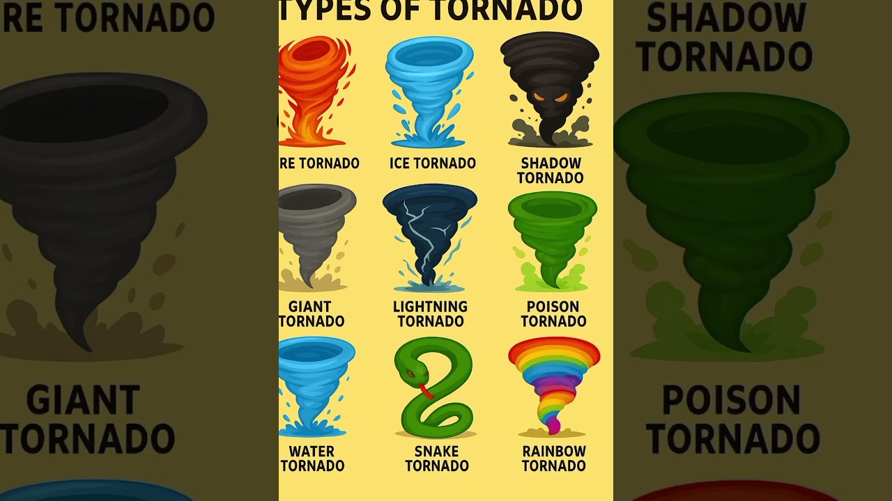 🌪️Types of Tornado 🌪️ | From F0 to F5 Fujita Scale | Powerful Twisters Explained 🌪️⚡#danger phonema#