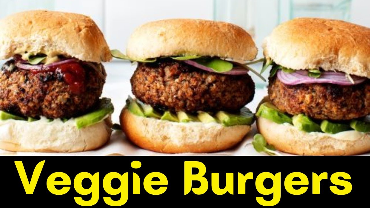 Top 5 Veggie Burgers | Veggie Burger Recipe | Crispy Veggie Burger Recipe | Vegetarian Burger Recipe