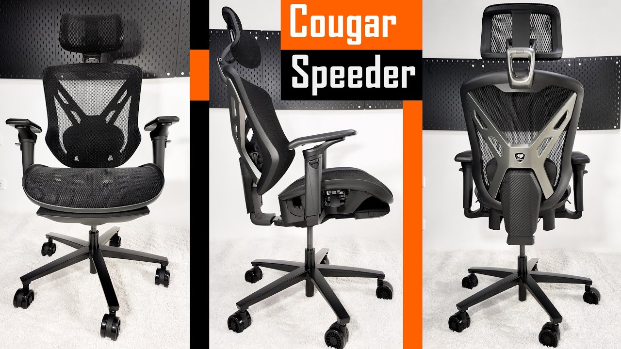 Cougar Speeder 🎮 Геймерське чи Офісне ❓ Огляд крісла з підставкою для ніг і оббивкою з сітки