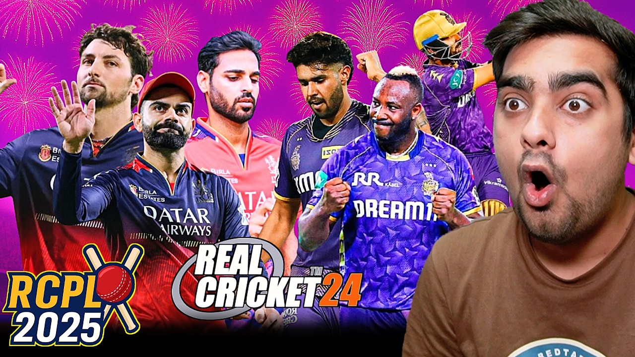 *UPDATE* RCPL 2025! RCB Vs KKR RC 24 (Expert Mode)