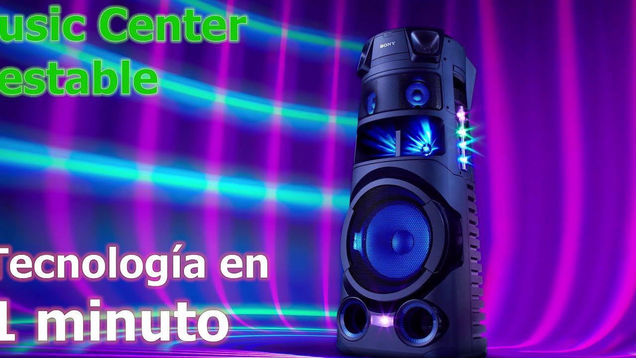 V83 Sony  Audio // Aplicaciones Music Center y Fiestable // Tecnolog&iacute;a en 1 minuto