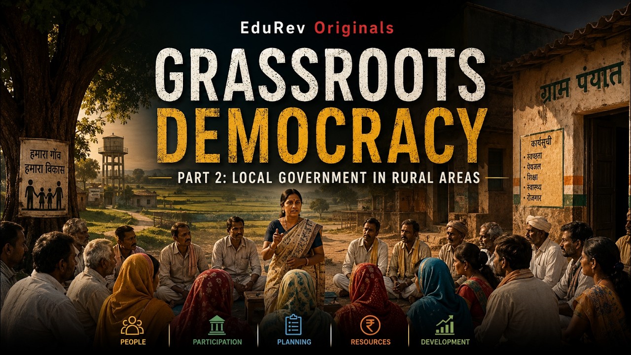 Grassroots Democracy - Part 2: Local Government in Rural Areas Explained Like a Movie | Class 6 SST