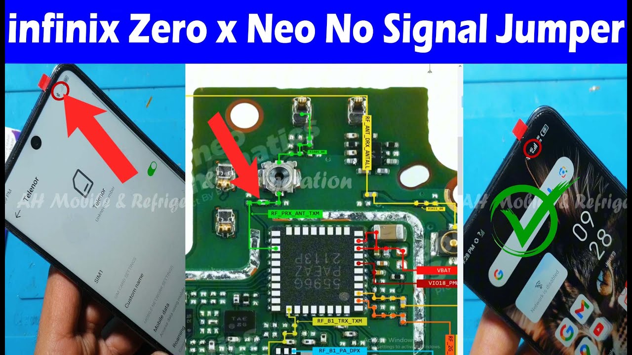 infinix Zero X Neo (X6811) No Signal Problem Jumper