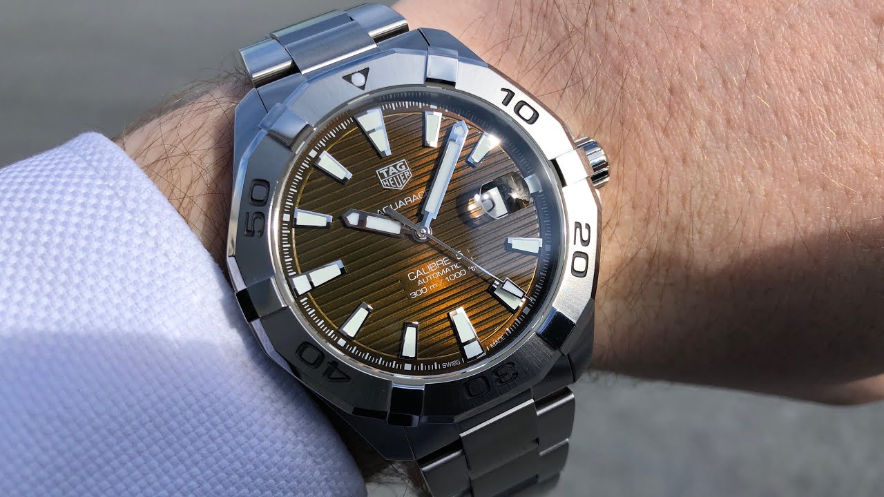 TAG Heuer Aquaracer brown calibre 5