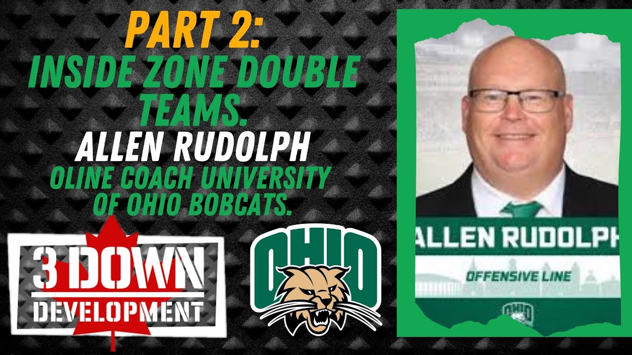 Uncovered Doubles Teams, & Handling DLINE Movement: with Ohio U OLINE Coach Allen Rudolph.