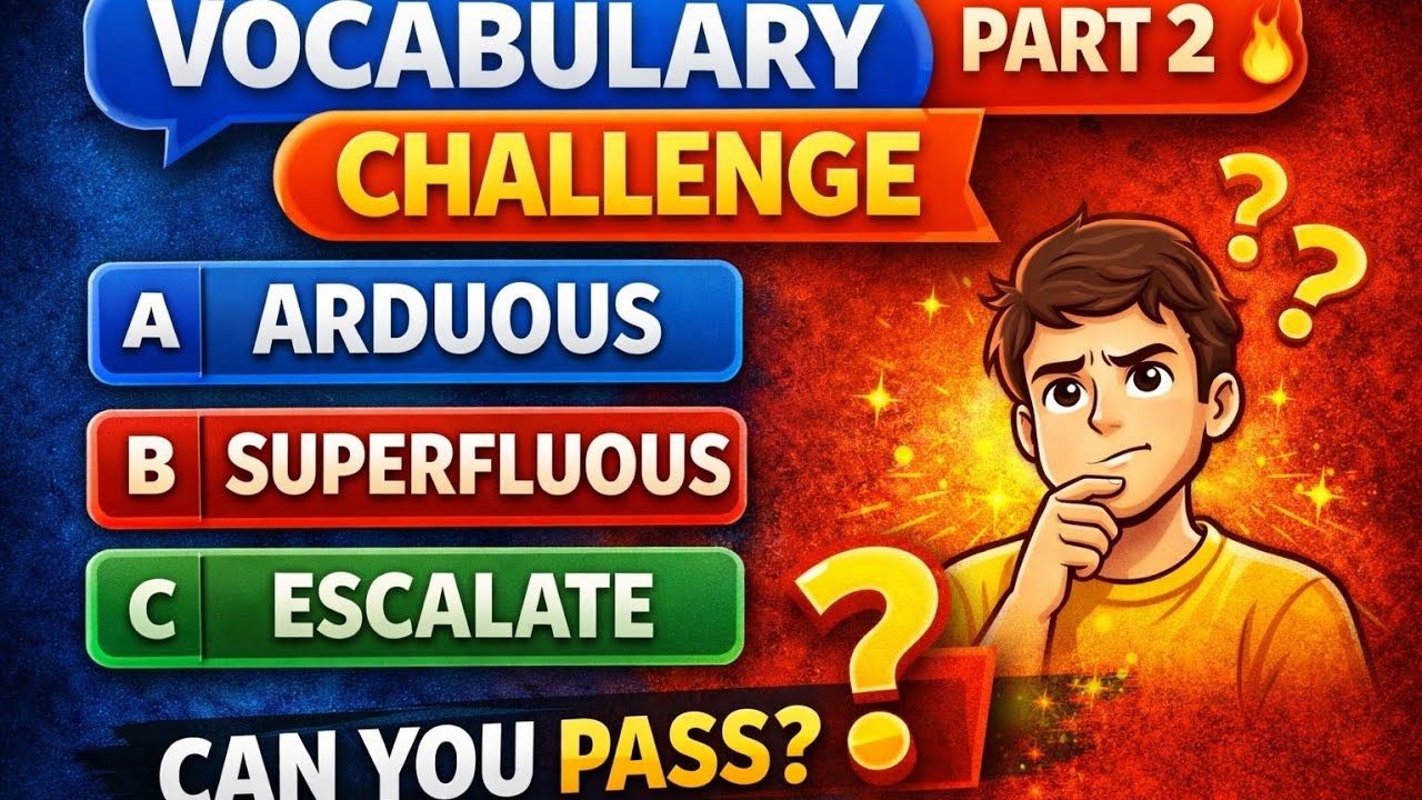 English Vocabulary Challenge 🔥 | Part 2