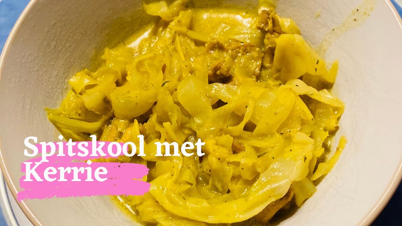 Spits kool met Kerrie en Kokosmelk / Cabbage Curry