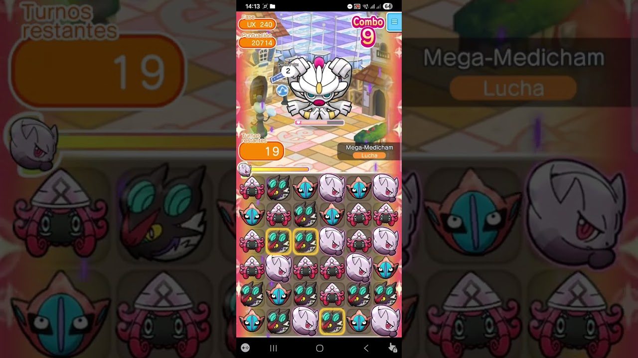 Mega Medicham ux Pokemon Shuffle #pokemon 