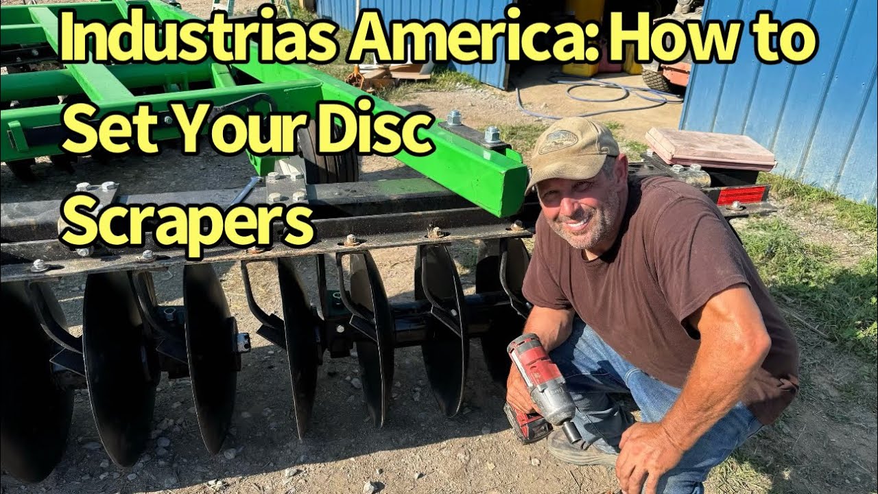 How to Set-Up and Adjust Your Scapers on Your Industrias America Disc for Maximum Efficiency