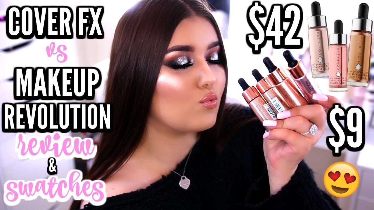 $42 vs $9 DUPE?! Makeup Revolution Liquid Highlighters | Review & Swatches ♡ Deanna Borocz