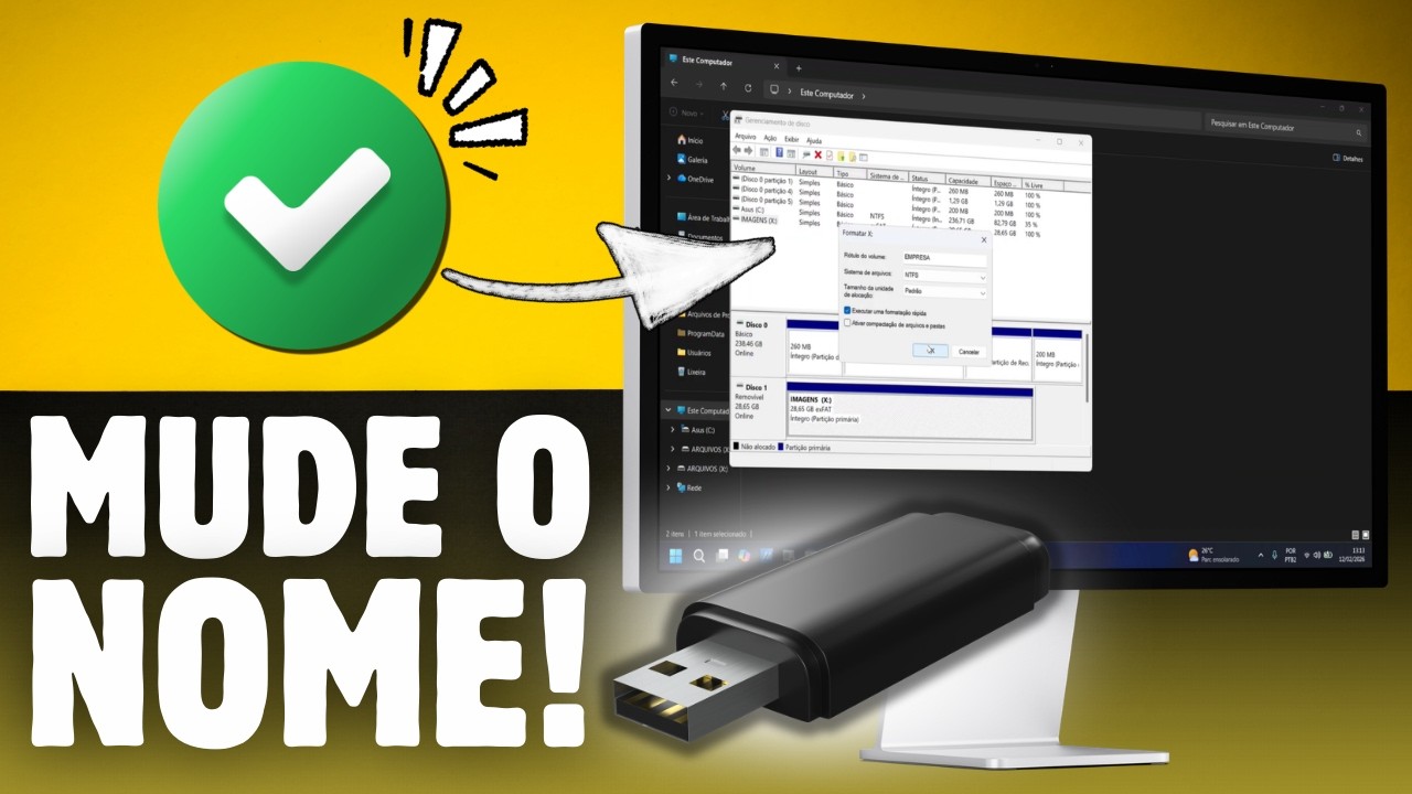 Mude o Nome do Pendrive no Windows 11 em Menos de 1 Minuto! ⚡