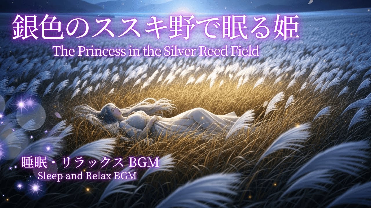 【安眠BGM】銀色のススキ野で眠る姫【睡眠導入・癒やし】　528Hz Lofi  Japan songs  (sleep music） #睡眠 #lofi #music