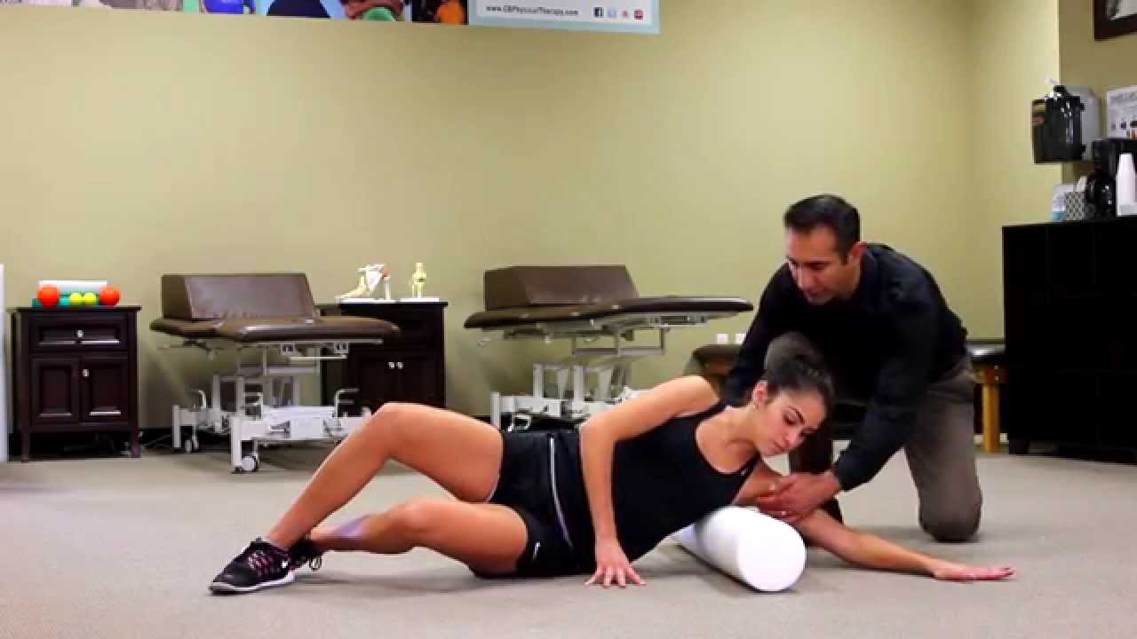 Foam Roll Lat Roll