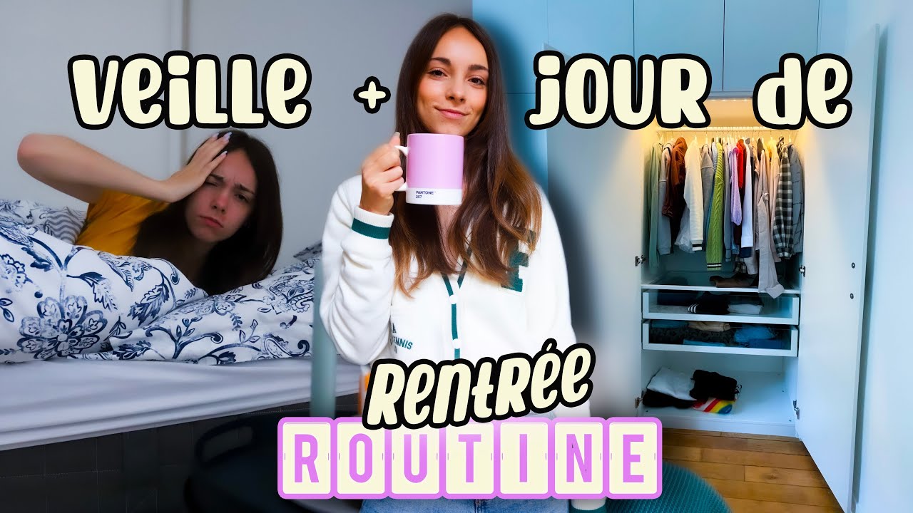 R'TOUR AU TAF: routine veille+jour de la rentrée #BackToSchool