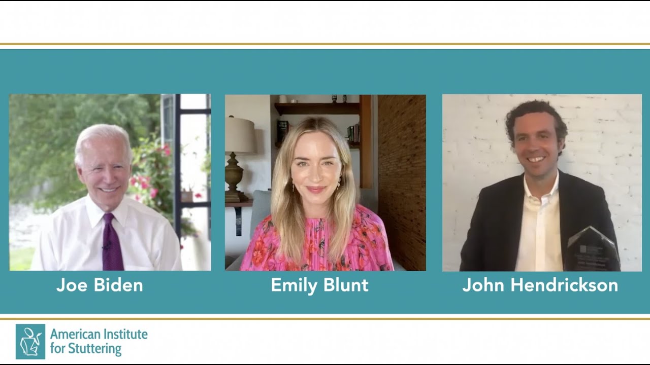 2020 Virtual Stuttering Gala - Live Chat - Joe Biden, Emily Blunt & John Hendrickson