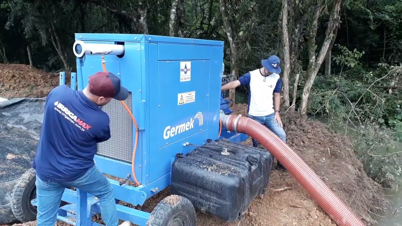 Partida e escorva de Motobomba Diesel